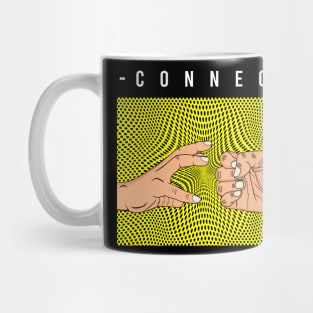 connect two hands Mug